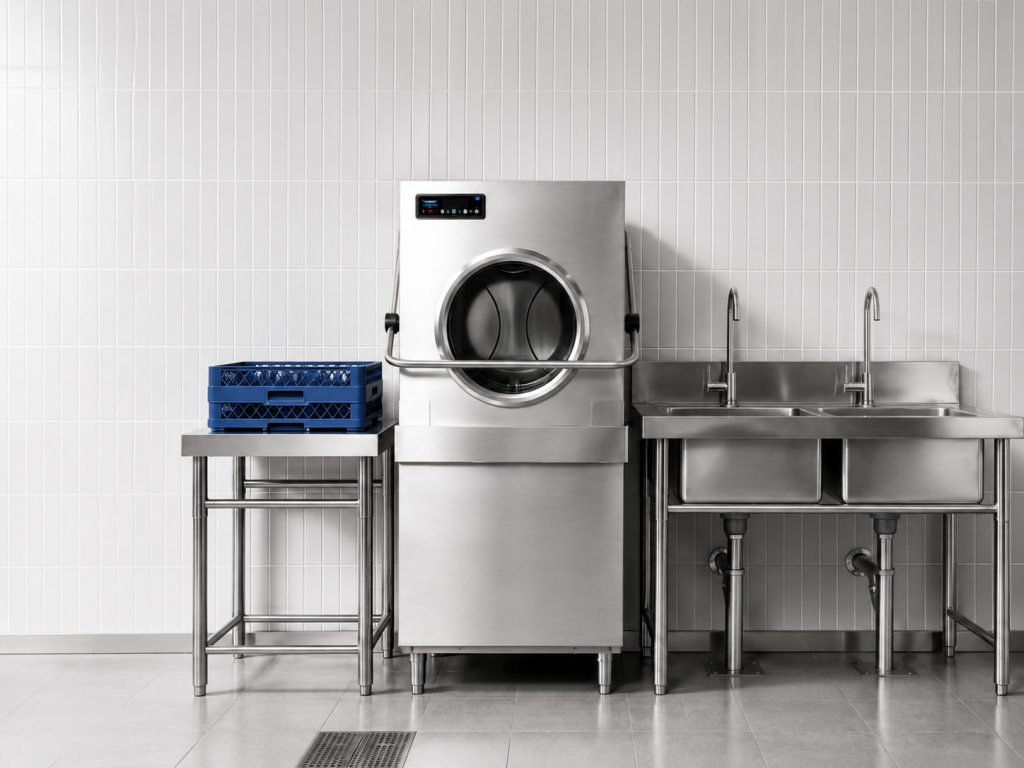 commercial dishwasher for restaurant kitchen