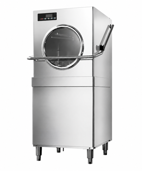 stainless steel door type commercial warewasher with sanitizer